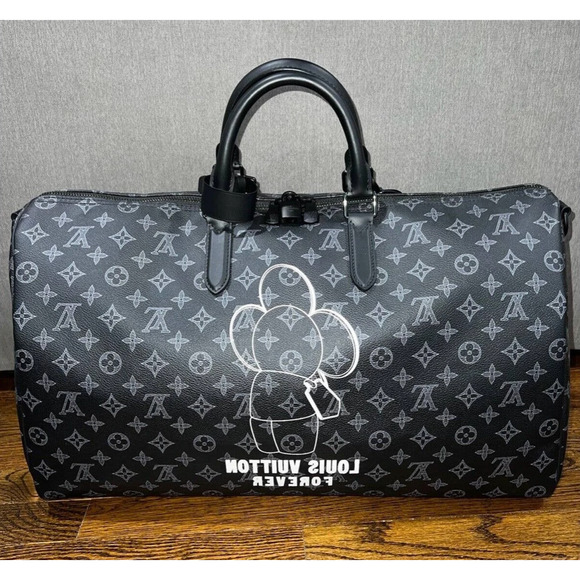 Louis Vuitton Keepall Bandouliere 50 Vivienne Eclipse Duffle Weekend Travel Bag - Picture 5 of 10